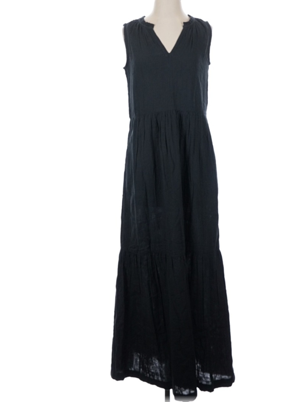 Pact Organic Cotton Coastal Double Gauze Sleeveless Maxi Dress XS